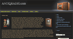Desktop Screenshot of antiqradio.com