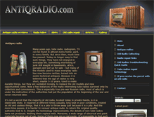 Tablet Screenshot of antiqradio.com